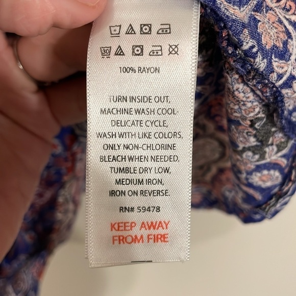 Cynthia Rowley Women’s Tank Top Large Sleepwear Colorful Floral Bohemian - Picture 7 of 9